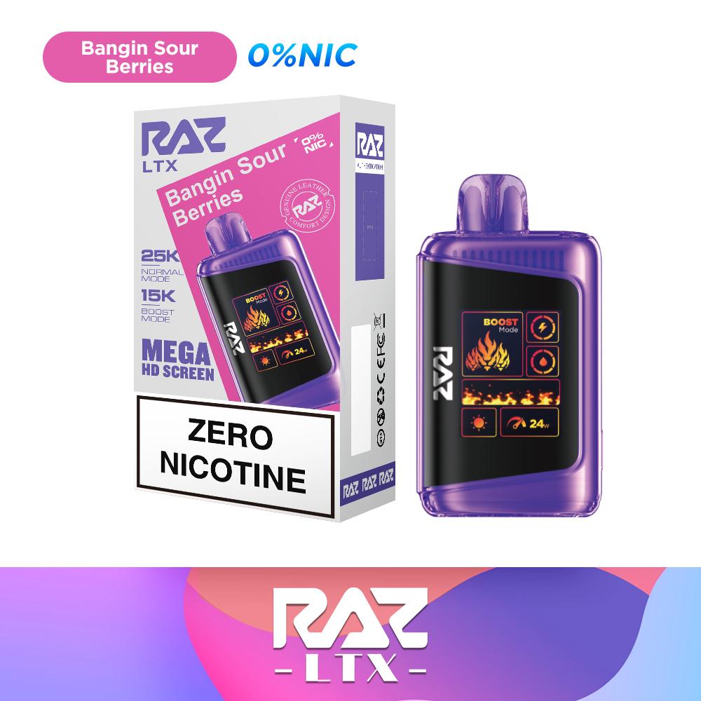 RAZ LTX 25000 Puffs 0% Nicotine 5pk